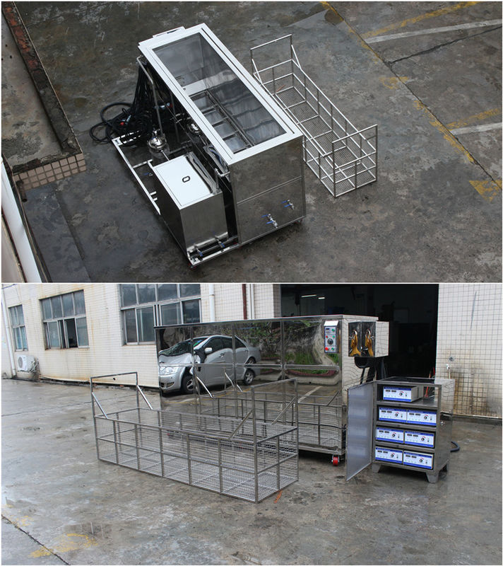 Metal Industrial Ultrasonic Cleaner / Ultrasonic Cleaning Tank To Remove Dirt Rust